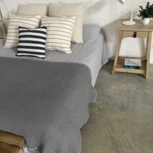 Pie de cama Tulum color gris 180 cm x 100 cm